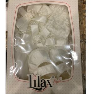 Newborn Baptism Dress Set NWT